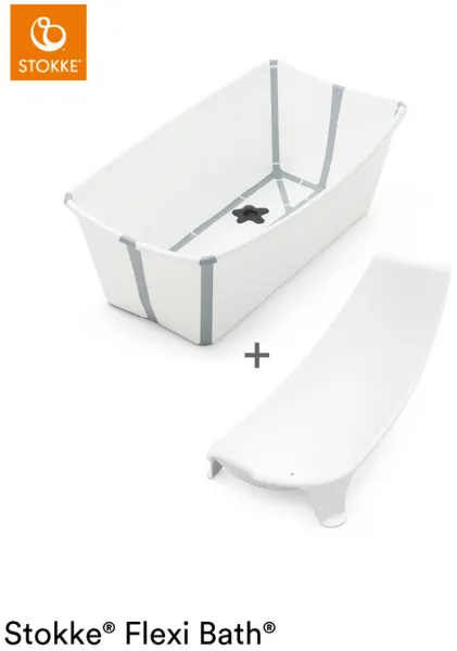 Flexi Bath og Newborn Support - hvid